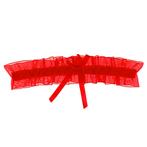 Kousenband Rood organza met Rood Strikje NIEUW, Ophalen of Verzenden, Nieuw