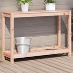 vidaXL Oppottafel met schap 108x35x75 cm massief douglashout, Verzenden, Nieuw