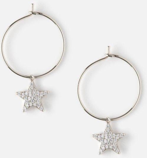 Orelia oorringen ster steentjes zilverkleurig, Sieraden, Tassen en Uiterlijk, Oorbellen, Verzenden