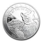 Ghana Giants of the Ice Age 1 oz 2020 Cave Bear, Postzegels en Munten, Munten | Afrika, Zilver, Losse munt, Overige landen, Verzenden