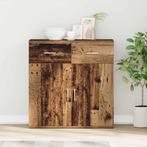 vidaXL Dressoir met lade Oud hout 79 x 38 x 80 cm Bewerkt, Verzenden, Nieuw, Overige houtsoorten, 50 tot 100 cm