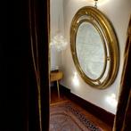 S.M.L Firenze - Wandspiegel- Art Nouveau - 95 cm - Glas,, Antiek en Kunst