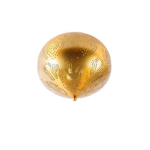 Oosterse plafondlamp goud met lichteffect - Zayn, Huis en Inrichting, Lampen | Plafondlampen, Nieuw, Overige materialen