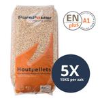 PURE POWER - Houtpellets - ENplus A1 - Per losse zak - 5, Ophalen of Verzenden