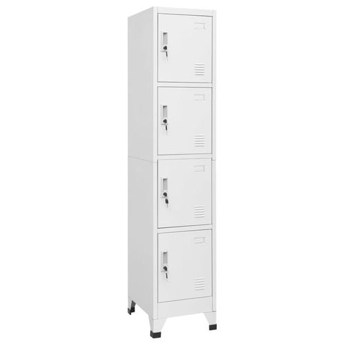 vidaXL Lockerkast met 4 vakken 38x45x180 cm, Huis en Inrichting, Kasten | Lockerkasten, Nieuw, Verzenden