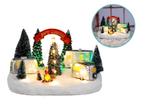 Christmas scene trailers in sneeuw met LED verlichting 26 x, Huis en Inrichting, Verzenden, Nieuw