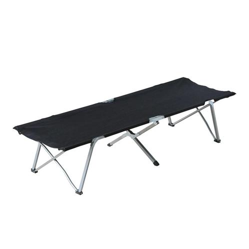 TRUUSK Veldbed Kampeerbed Met Tas Zwart, Caravans en Kamperen, Overige Caravans en Kamperen, Nieuw, Verzenden