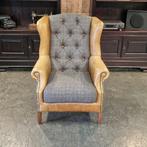 Chesterfield Harris Tweed fauteuil - Woolly, Huis en Inrichting, Fauteuils, Nieuw, Leer