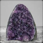 Natuurlijke Paarse Amethist Drusreen, Uruguay- 919.91 g, Verzamelen, Mineralen en Fossielen