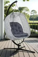 Opvouwbare Eivormige Hangstoel met Frame en Kussens, Tuin en Terras, Verzenden, Nieuw