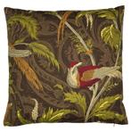 kussen geweven paisley vogel taupe 45x45cm*, Huis en Inrichting, Verzenden, Nieuw