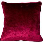 my home Sierkussen Velvet Fluweel uni met bies,, Huis en Inrichting, Woonaccessoires | Plaids en Woondekens, Verzenden, Nieuw