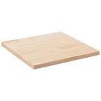 vidaXL Tafelblad 70x70x2,5 cm massief grenenhout vierkant, Huis en Inrichting, Tafels | Eettafels, Verzenden, Nieuw