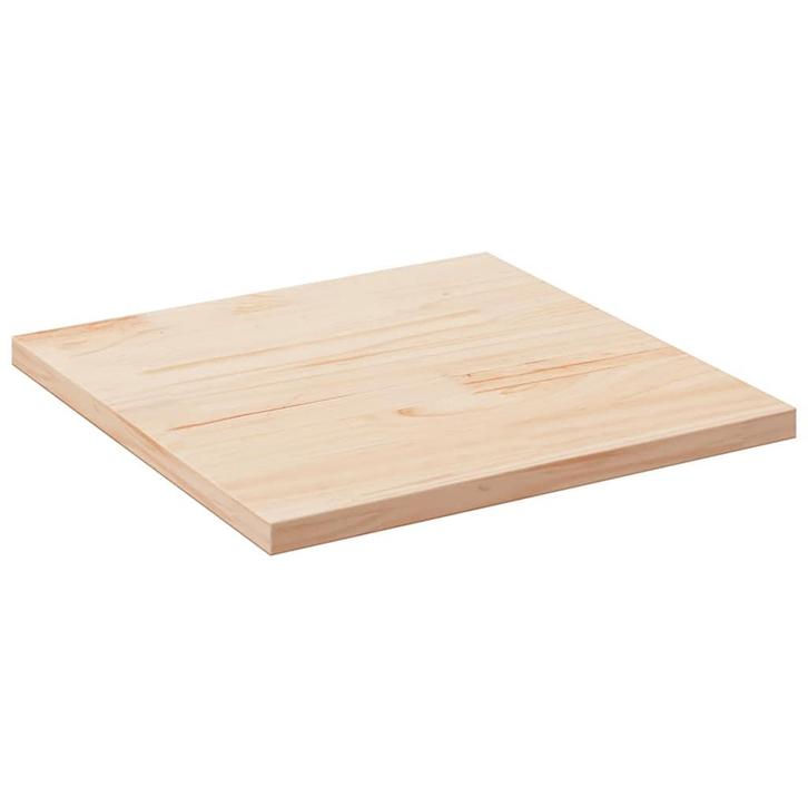 vidaXL Tafelblad 70x70x2,5 cm massief grenenhout vierkant, Huis en Inrichting, Tafels | Eettafels, Nieuw, Verzenden