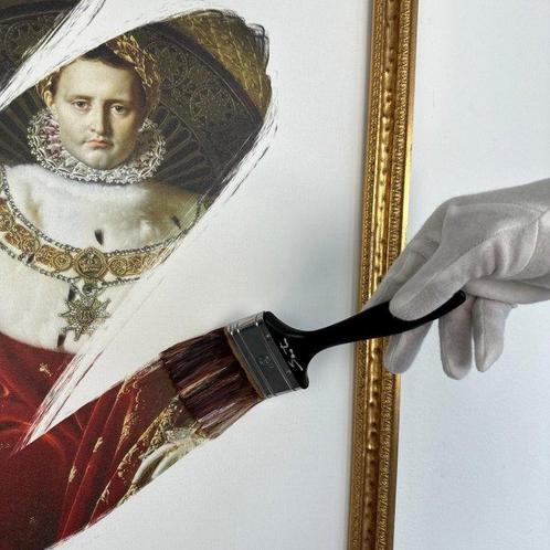 Santicri (1992) - Dèjà-vu di Napoleone I sul trono imperiale, Antiek en Kunst, Kunst | Schilderijen | Modern