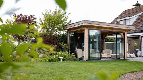 ACTIE - Plat dak overkapping 400x300 houtpakket 999,-, Tuin en Terras, Overkappingen, Tuinpaviljoen, Nieuw, Ophalen of Verzenden