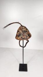 Hoed en knop en raphia - Liga - Congo RDC (Zonder, Antiek en Kunst, Kunst | Niet-Westerse kunst