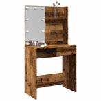 vidaXL Kaptafel met LED-verlichting 74,5x40x141 cm oud, Verzenden, Nieuw