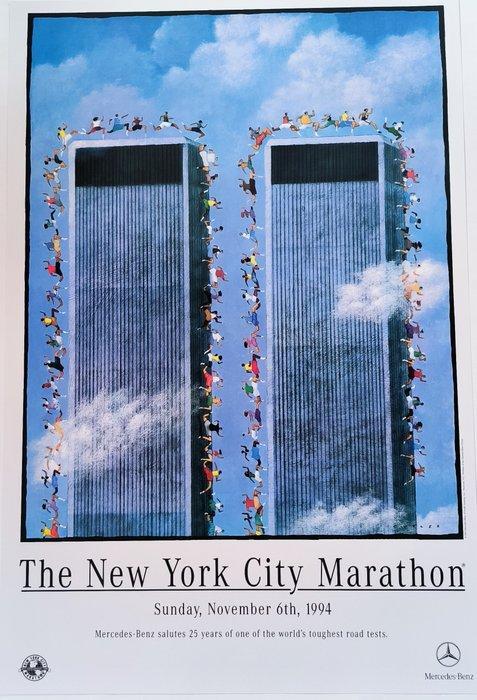 Dave Cutler - The New York City Marathon poster  Wall Trade, Antiek en Kunst, Kunst | Tekeningen en Foto's