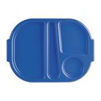 Verdeelschaal / dienblad - blauw - polycarbonaat - per 10 st, Verzenden