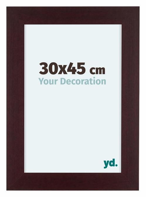 Fotolijst 30x45 cm - Mahonie - Hout - Dover, Huis en Inrichting, Woonaccessoires | Lijsten, Nieuw, Verzenden