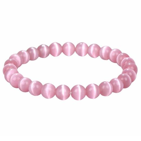 Fako Bijoux® - Armband - Cats Eye - Kattenoog - Roze, Sieraden, Tassen en Uiterlijk, Armbanden, Verzenden