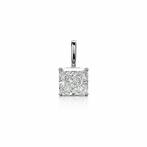 Zonder minimumprijs - Hanger - 14 karaat Witgoud - 2.02ct.