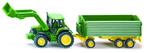 Siku tractor John Deere met aanhanger 1:87 (Siku Speelgoed), Ophalen of Verzenden, Nieuw