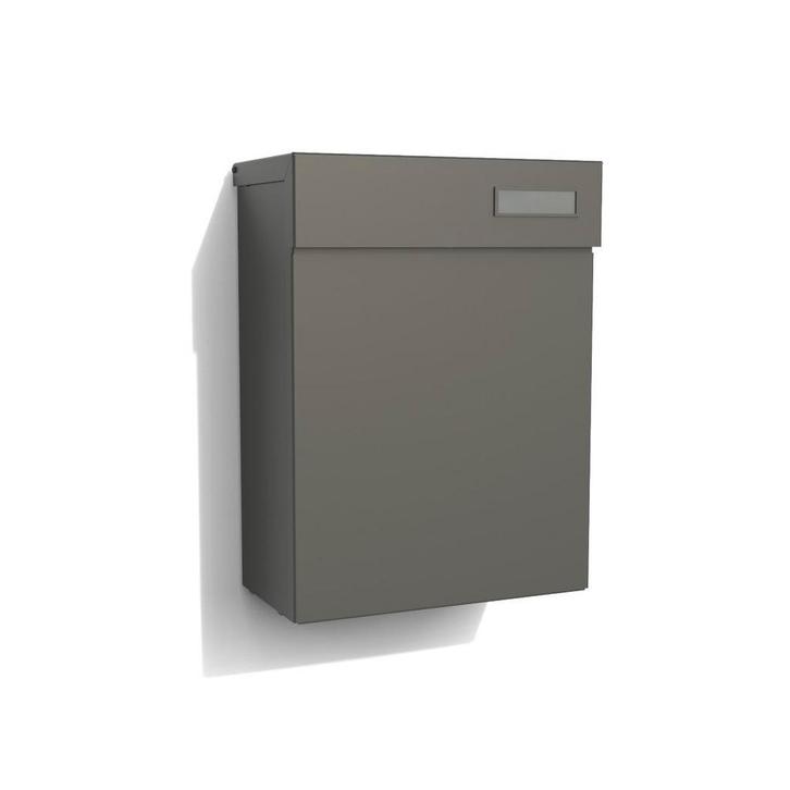 Brievenbus | eSafe | Topa | Aluminium - 7039, Tuin en Terras, Brievenbussen, Wandbrievenbus, Nieuw, Aluminium, Verzenden