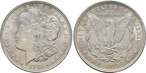 1 Dollar 1921 Usa: (MuntenenBankbiljetten-Wereldmunten), Postzegels en Munten, Munten | Amerika, Verzenden