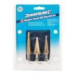 Silverline Trappenboor set - Titanium coating - 3-delig -..., Doe-het-zelf en Verbouw, Gereedschap | Boormachines, Ophalen of Verzenden