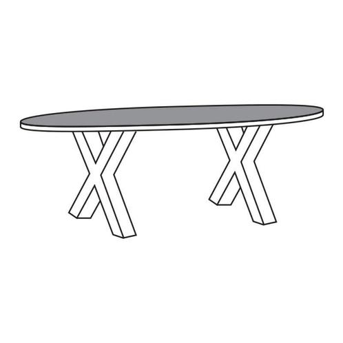 Eettafel TOV-XM Alphen Oud Teakhout - eettafel, Huis en Inrichting, Tafels | Eettafels, Nieuw, Overige materialen