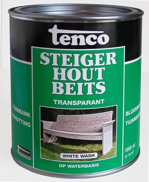 Tenco Steigerhoutbeits White Wash 1L, Doe-het-zelf en Verbouw, Overige Doe-het-zelf en Verbouw, Ophalen of Verzenden