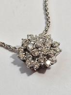 Halsketting - 18 karaat Witgoud Diamant (Natuurlijk), Sieraden, Tassen en Uiterlijk, Kettingen, Nieuw