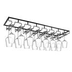 Ophangrek Wijnglazen - 24 glazen - Zwart - Wijnglazenhouder, Huis en Inrichting, Woonaccessoires | Wijnrekken, Verzenden, Nieuw
