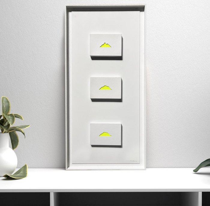 Jesus Poveda - Entre tres montañas. XL, Antiek en Kunst, Kunst | Schilderijen | Modern