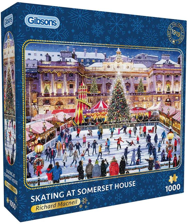 Skating at Somerset House Puzzel (1000 stukjes) | Gibsons -, Hobby en Vrije tijd, Denksport en Puzzels, Nieuw, Verzenden