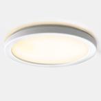 Witte badkamer plafondlamp Shivani, rond, IP44, 15W, 3000K, Ophalen of Verzenden, Nieuw, Stof, Basis