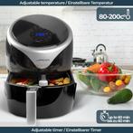 Airfryer - heteluchtfriteuse - 5.5L - 1700W - Zwart - Jago®, Verzenden, Zo goed als nieuw