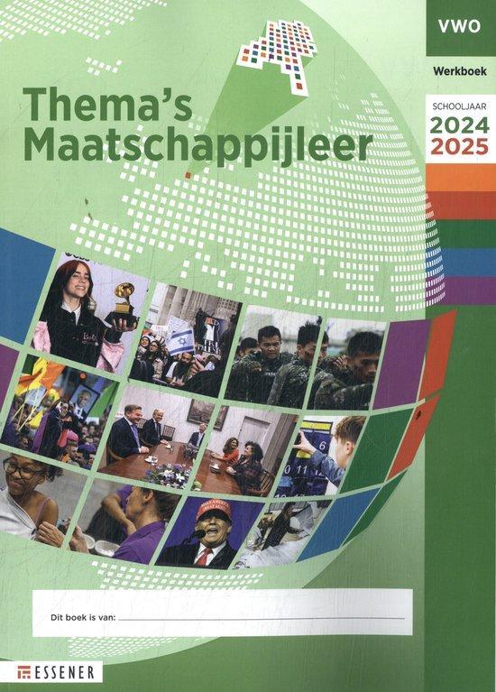 vwo 2024-2025 / Essener Themas Maatschappijleer / werkboek, Boeken, Politiek en Maatschappij, Gelezen, Verzenden