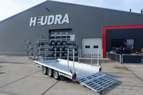 Machinetransporters; scherpe prijzen bij Heudra!, Auto diversen, Aanhangers en Bagagewagens, Nieuw, Ophalen