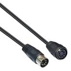 DIN 7-pins audio verlengkabel / zwart - 1,5 meter, Audio, Tv en Foto, Nieuw, Ophalen of Verzenden