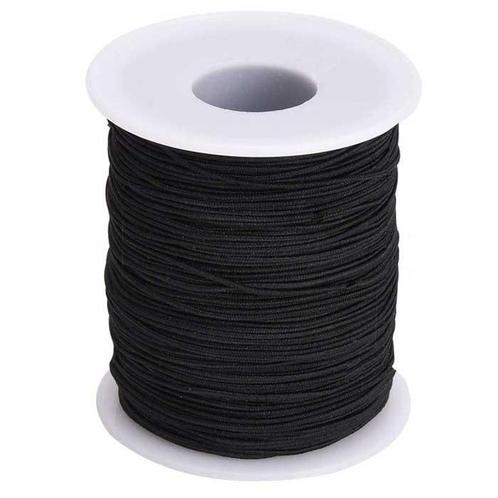 250 meter Elastisch Touw - 3 mm - Spandex (soft) - ZWART - e, Doe-het-zelf en Verbouw, Overige Doe-het-zelf en Verbouw, Nieuw