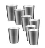 Set van 8 roestvrijstalen bekers, 170 ml, met rolrand, Ophalen of Verzenden, Nieuw