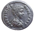Romeinse Rijk. Geta, as Caesar, 198-209 AR. Denarius, Postzegels en Munten, Munten | Europa | Niet-Euromunten