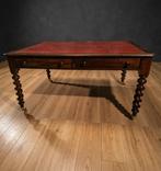 Tafel - Hout, Brons, Messing, IJzer, leer - Antieke