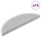 vidaXL Trapmatten zelfklevend 15 st 56x17x3 cm zilverkleurig, Verzenden, Nieuw