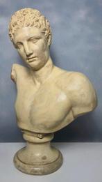 sculptuur, Buste / Borstbeeld van Hermes - 52 cm - Steen, Antiek en Kunst