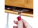 SoBuy - Wandgemonteerd wijnrek met glazenhouder - 17x37x115, Verzenden, Nieuw