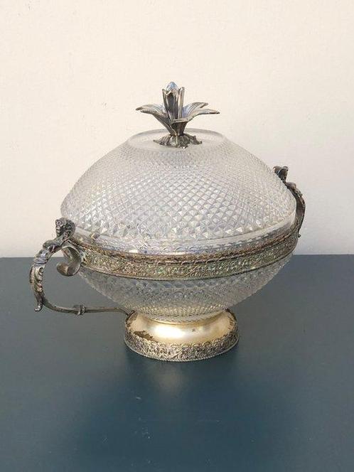 Saladebestek (6) - Kristal - 1950-1960 - de molaat naar, Antiek en Kunst, Curiosa en Brocante